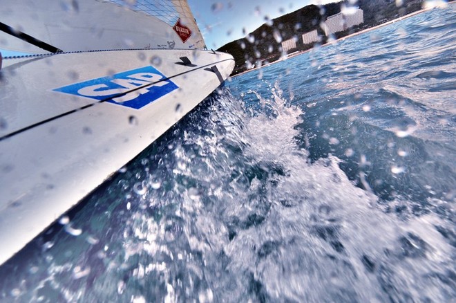 At close quarters with the 505’s today  - SAP 2011 505 Pre-Worlds © Christophe Favreau http://christophefavreau.photoshelter.com/